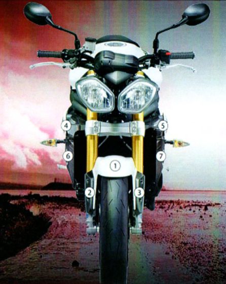 Eazi-Guard Stone Chip Paint Protection Film for Triumph Speed Triple 1050 2011 - 2015