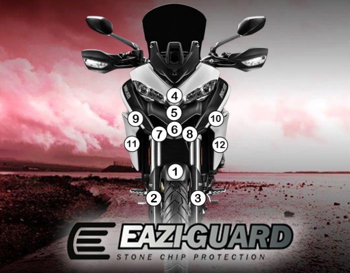 Eazi-Guard Stone Chip Paint Protection Film for Ducati Multistrada 950