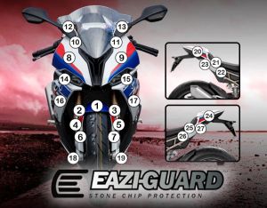 Eazi-Guard Stone Chip Paint Protection Film for BMW S1000RR, gloss