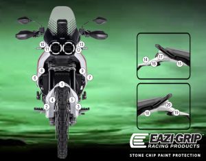 Eazi-Guard Paint Protection Film for Ducati DesertX, gloss or matte