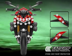 Eazi-Guard Paint Protection Film for Ducati Streetfighter V4 S SP 2023, gloss or matte