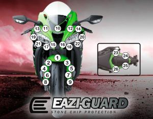 Eazi-Guard Stone Chip Paint Protection Film for Kawasaki ZX-10R 2016 - 2018