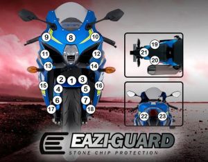 Eazi-Guard Paint Protection Film for Suzuki GSX-R 1000, gloss or matte