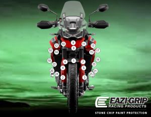Eazi-Guard Paint Protection Film for Triumph Tiger 900 GT 850 Sport, gloss or matte