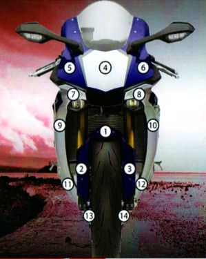 Eazi-Guard Paint Protection Film for Yamaha YZF-R1 2015 - 2019, gloss or matte