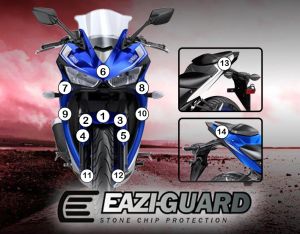 Eazi-Guard Paint Protection Film for Yamaha YZF-R3 2015 - 2018, gloss or matte