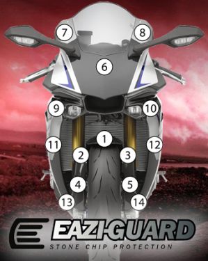 Eazi-Guard Paint Protection Film for Yamaha YZF-R1M 2015 - 2019, gloss or matte