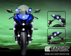 Eazi-Guard Paint Protection Film for Yamaha YZF-R7, gloss or matte