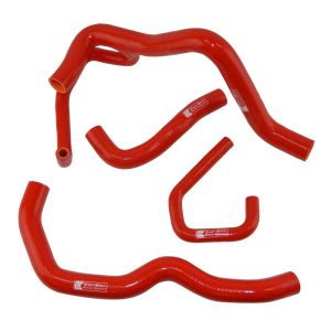 Eazi-Grip Silicone Hose Kit (Race) for Kawasaki ZX-6R 2009 - 2019, red
