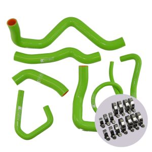 Eazi-Grip Silicone Hose and Clip Kit for Kawasaki ZX-6R 2009 - 2021, green