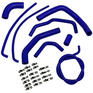Eazi-Grip Silicone Hose and Clip Kit for Kawasaki Z1000 2010 – 2014, blue