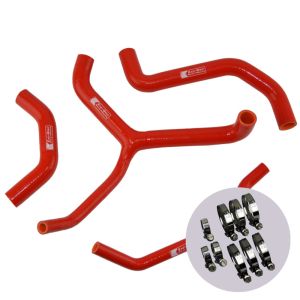 Eazi-Grip Silicone Hose and Clip Kit (Race) for Kawasaki ZX-10R 2016 - 2019, red