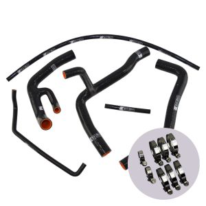 Eazi-Grip Silicone Hose and Clip Kit (Race) for Yamaha YZF-R6, black