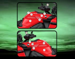 Eazi-Guard Tank Protection Film for Yamaha Tracer 9 GT, gloss or matte