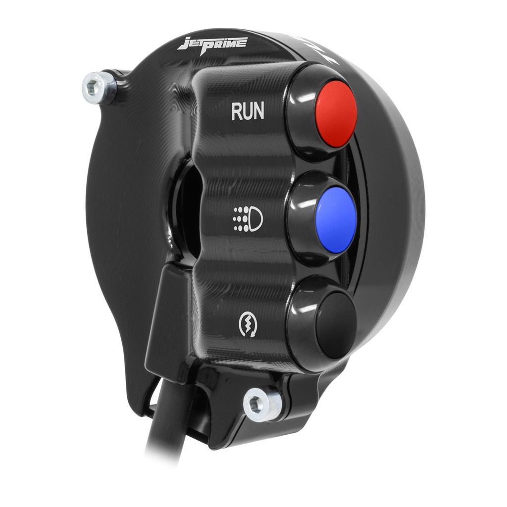 [JPCOAP009TV] Jetprime Throttle Cover with Handlebar Switch for Aprilia Tuono V4 - image 1