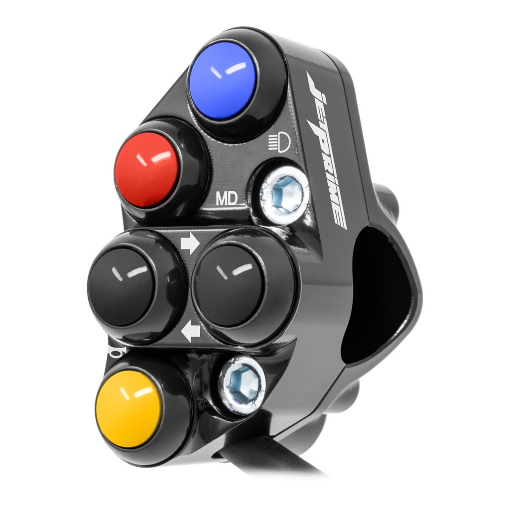 [JPPSMV002-008] Jetprime LHS Handlebar Switch for MV Agusta Rivale 800 (Black) - image 1