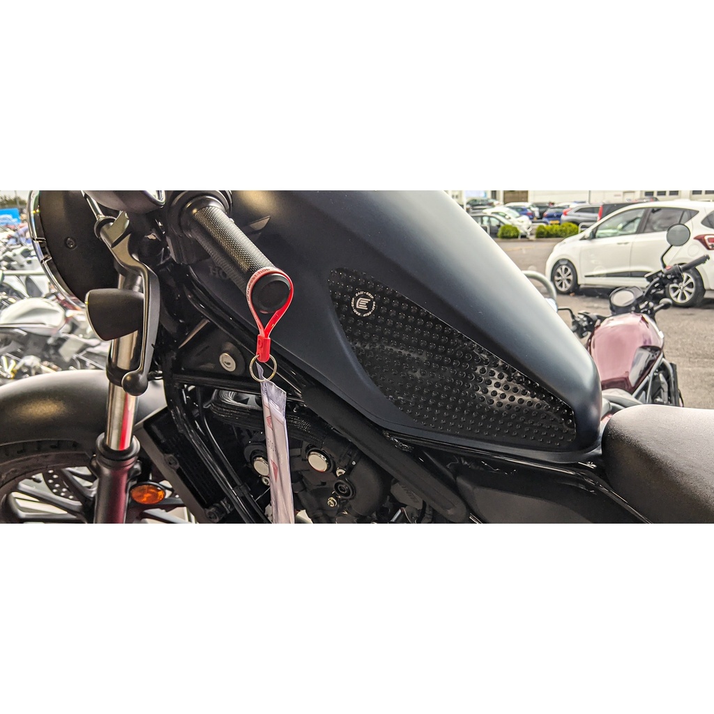 [PRO352BL] Eazi-Grip PRO Tank Grips for Honda CMX500 Rebel, clear or black (Black) - image 1