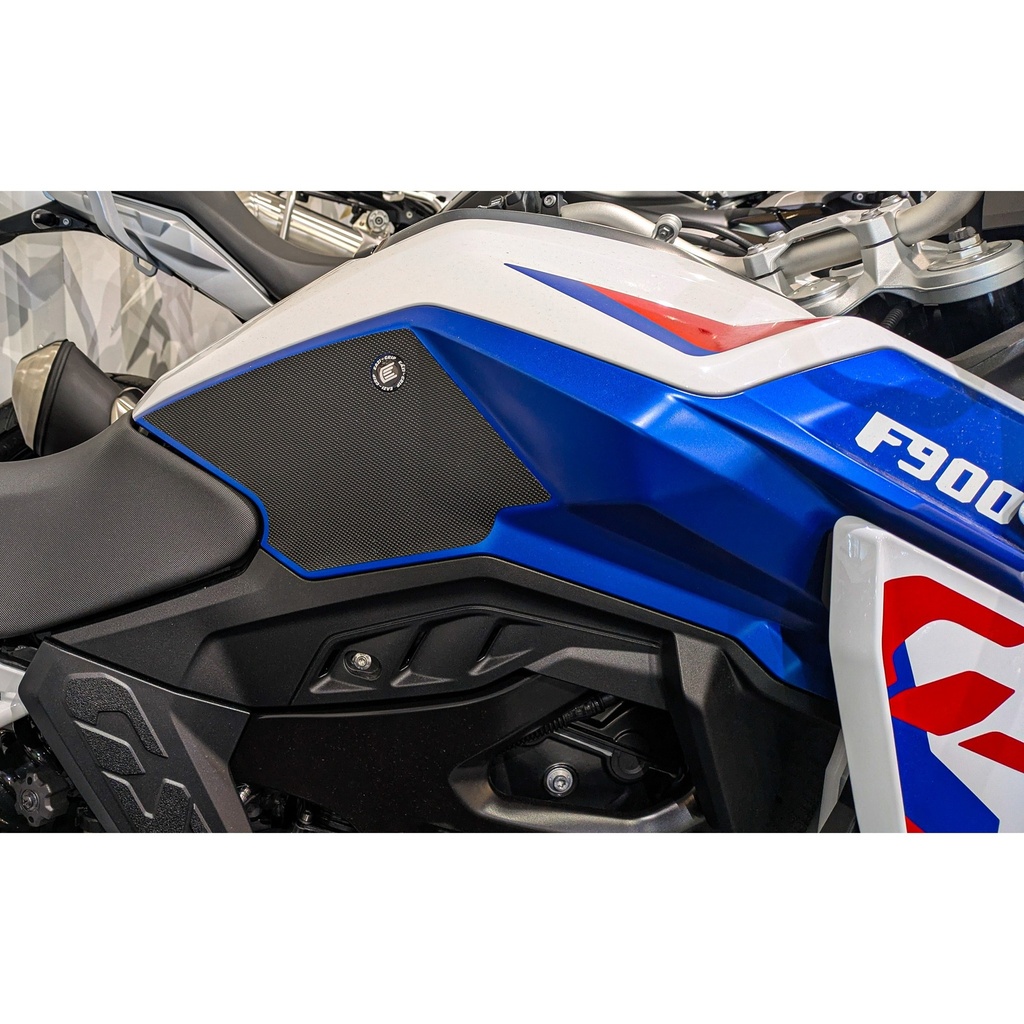 [PRO144BL] Eazi-Grip PRO Tank Grips for BMW F900GS, clear or black (Black) - image 1