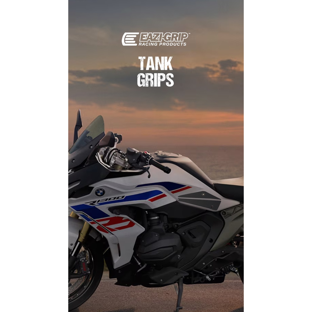 [PRO151BL] Eazi-Grip PRO Tank Grips for BMW R 1300 RS, clear or black (Black) - image 1
