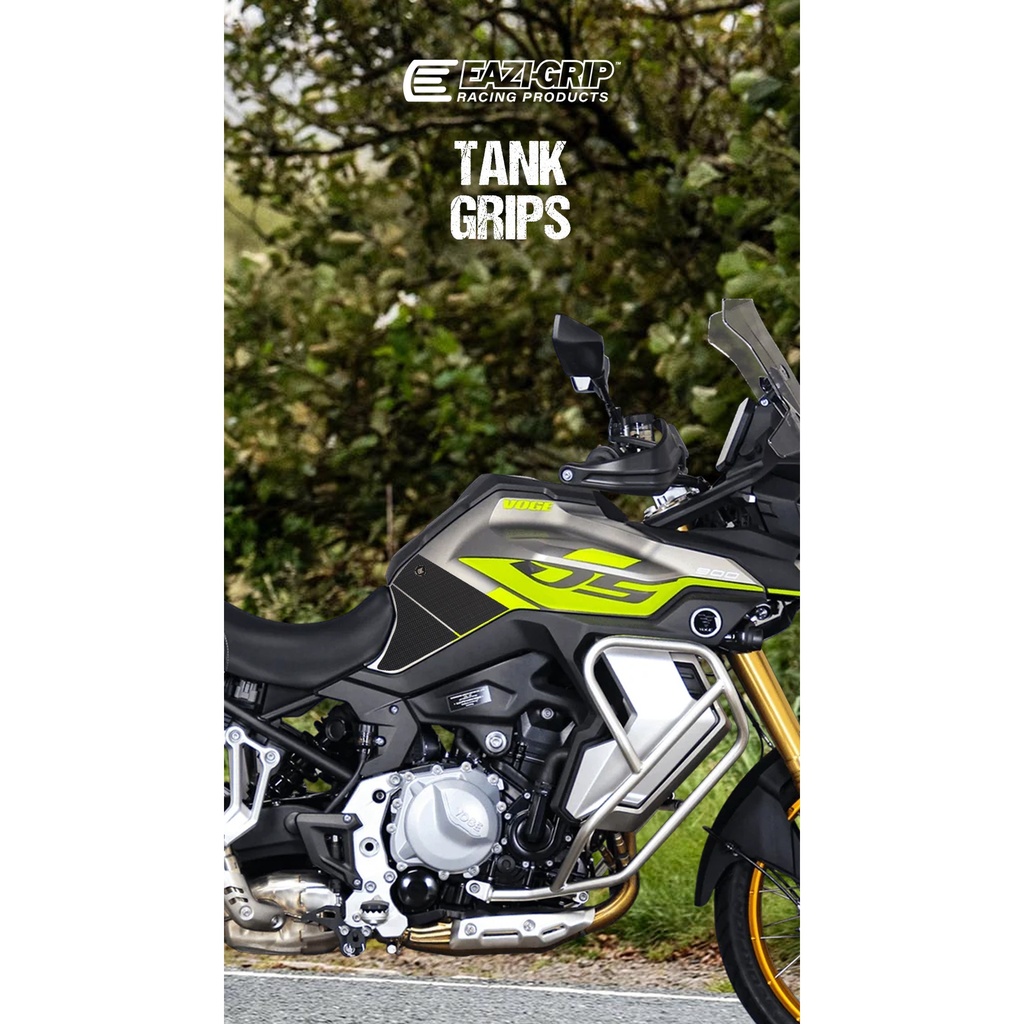 [PROVOG001BL] Eazi-Grip PRO Tank Grips for VOGE DS900X, clear or black (Black) - image 1