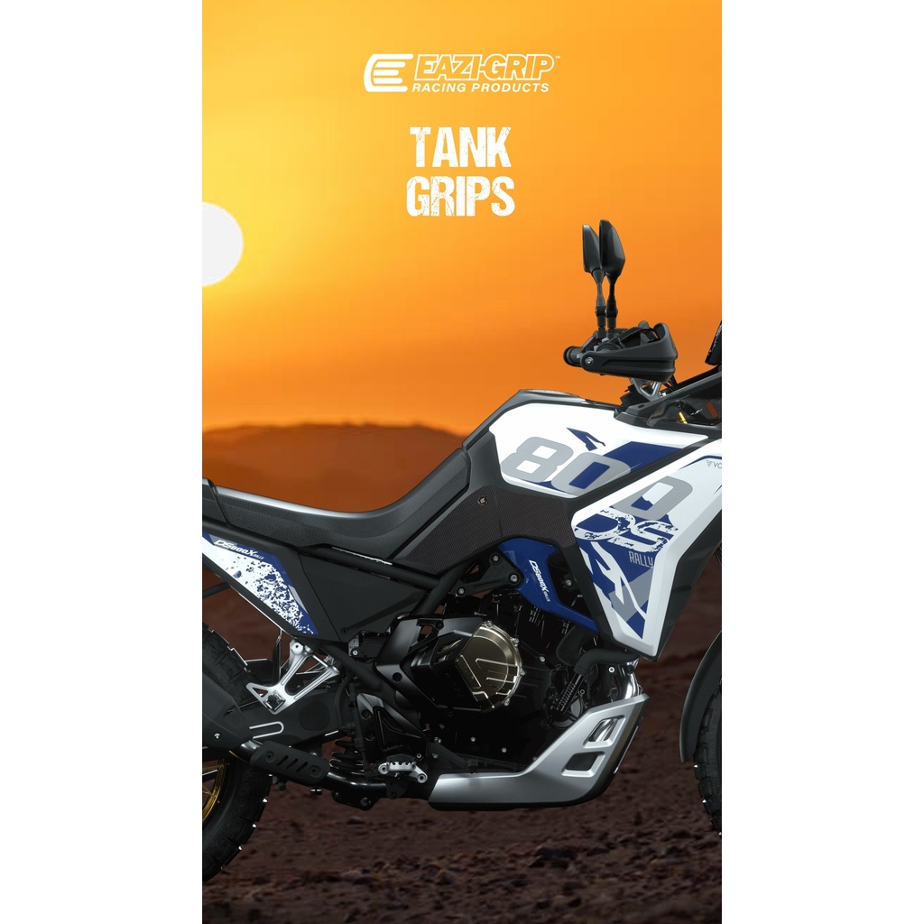 [SILVOG003BL] Eazi-Grip Silicone Tank Grips for VOGE DS800X Rally - image 1