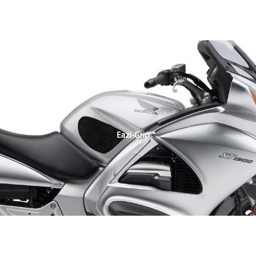 [PRO315BL] Eazi-Grip PRO Tank Grips for Honda ST1300 2002 - 2019, clear or black (Black) - image 1
