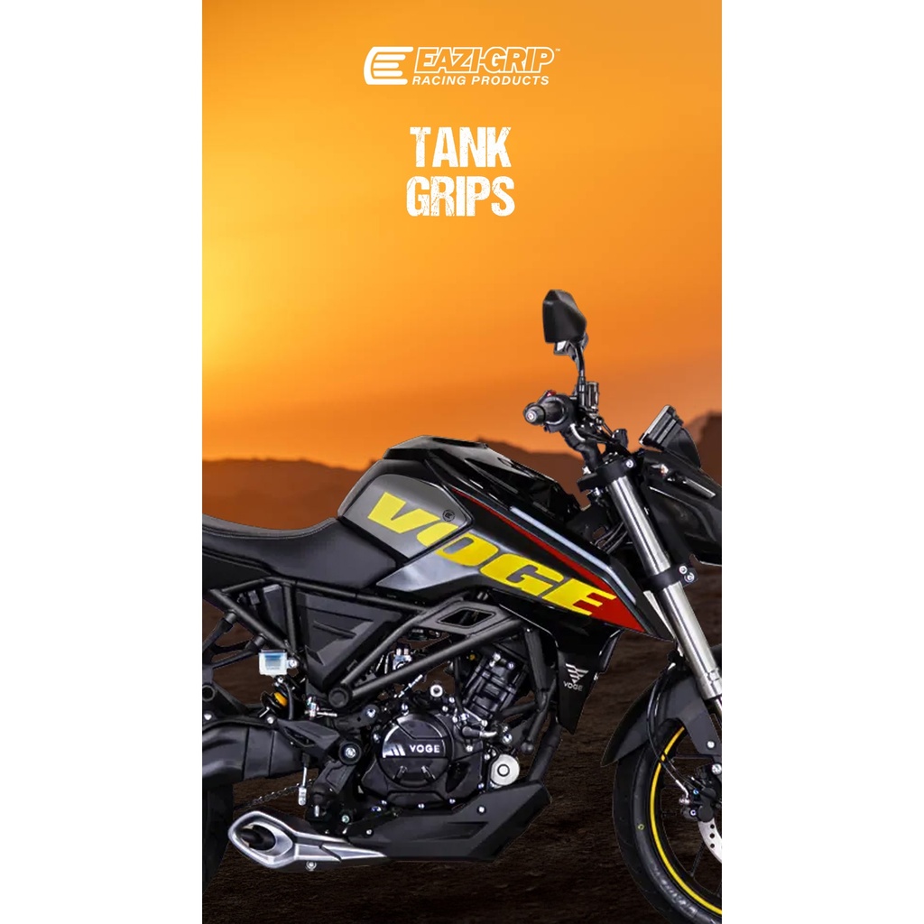 [PROVOG005BL] Eazi-Grip PRO Tank Grips for VOGE R125 (Black) - image 1