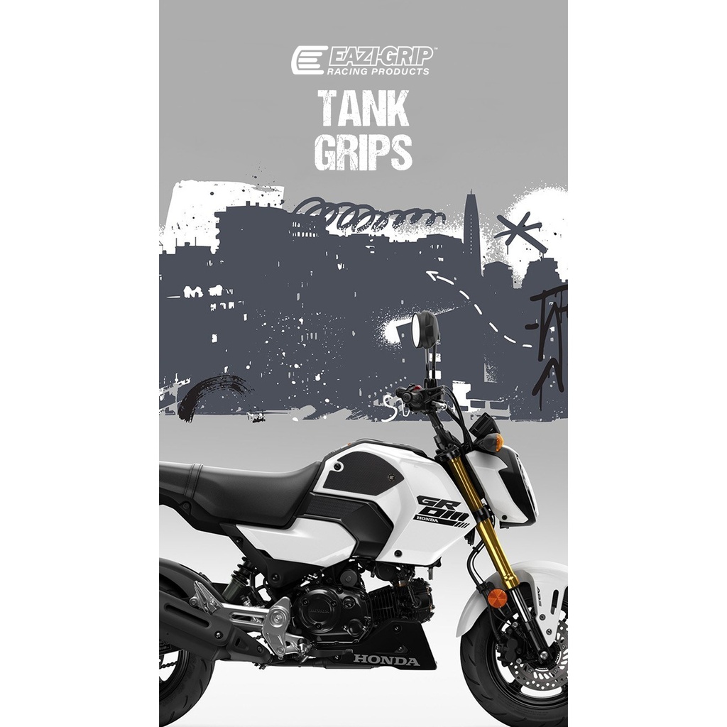 [SIL365BL] Eazi-Grip Silicone Tank Grips for Honda Grom - image 1