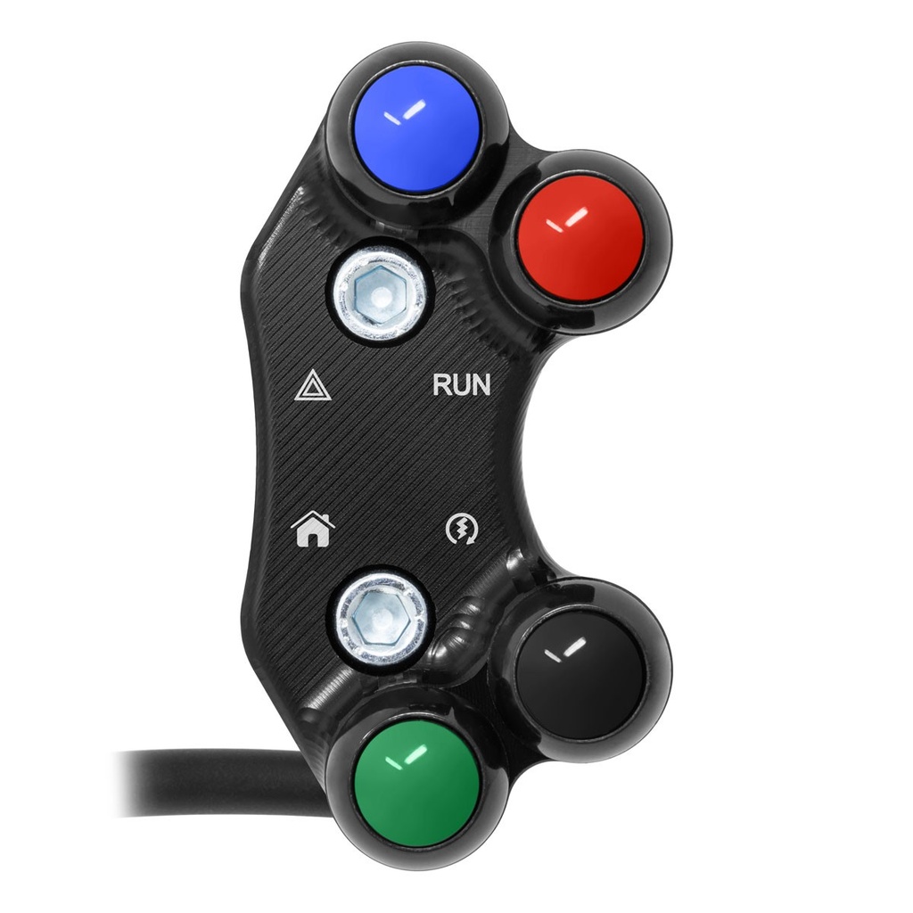 [JPPLD039-001] Jetprime RHS Aligned Handlebar Switch for Triumph Daytona 765 Moto2, choice of colours (Black)