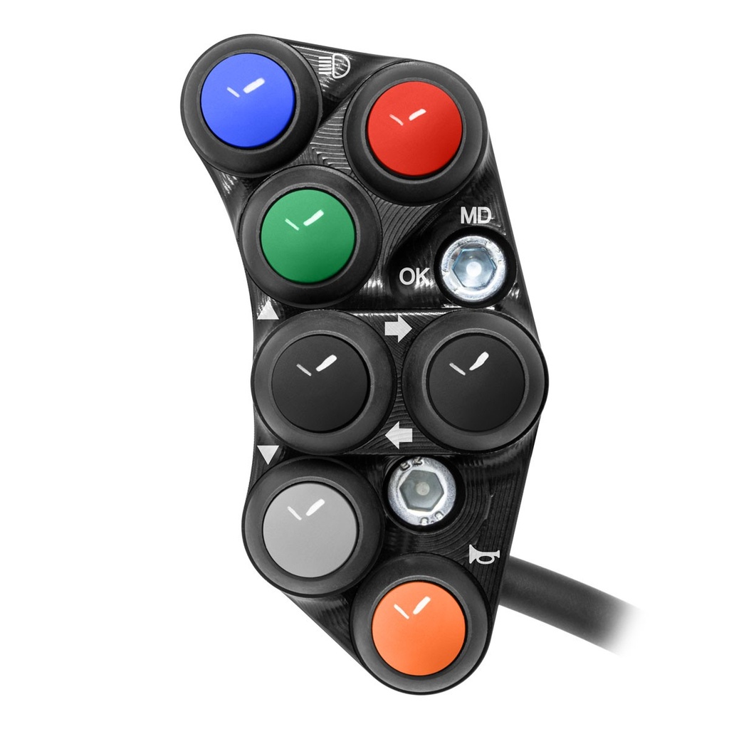 [JPPSAP009RF-001] Jetprime LHS Handlebar Switch for Aprilia RSV4 / RF / RR, choice of colours (Black)