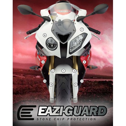 [GUARDBMW004] Eazi-Grip Paint Protection Film for BMW S1000RR HP4, gloss or matte (Gloss)