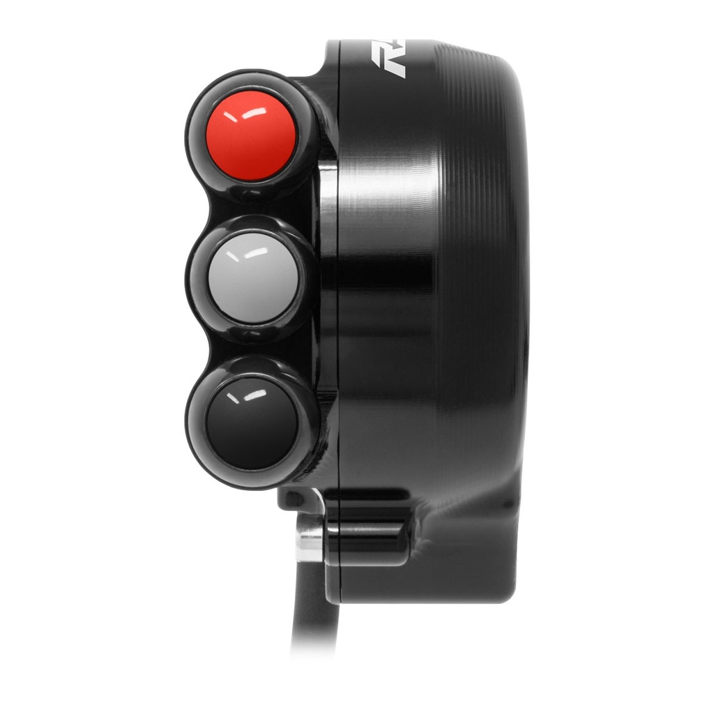 [JPCOAP660] Jetprime Throttle Cover with Handlebar Switch for Aprilia RS 660, choice of colours (Black)