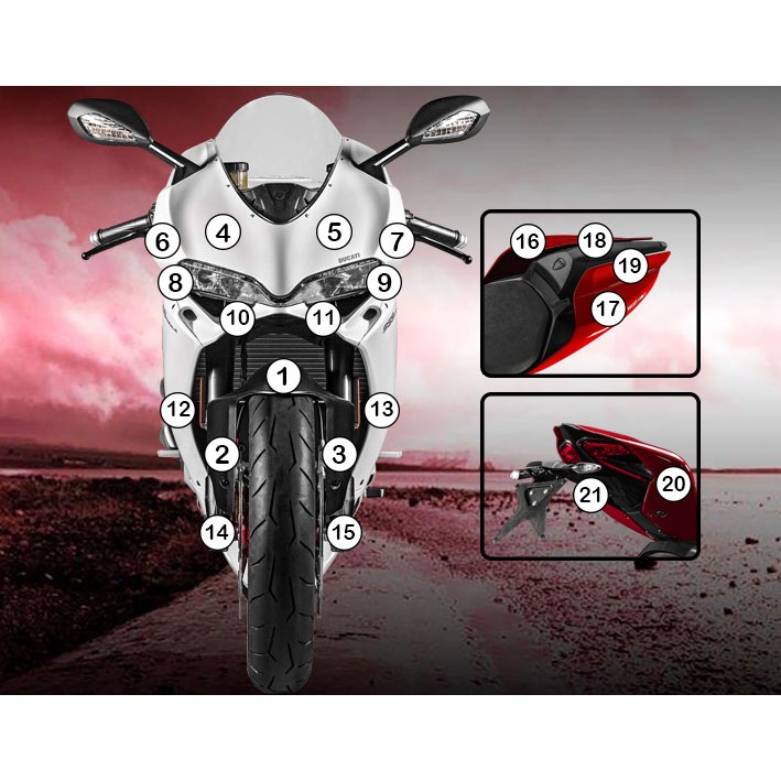 Eazi-Grip Paint Protection Film for Ducati Panigale 1299, gloss or matte