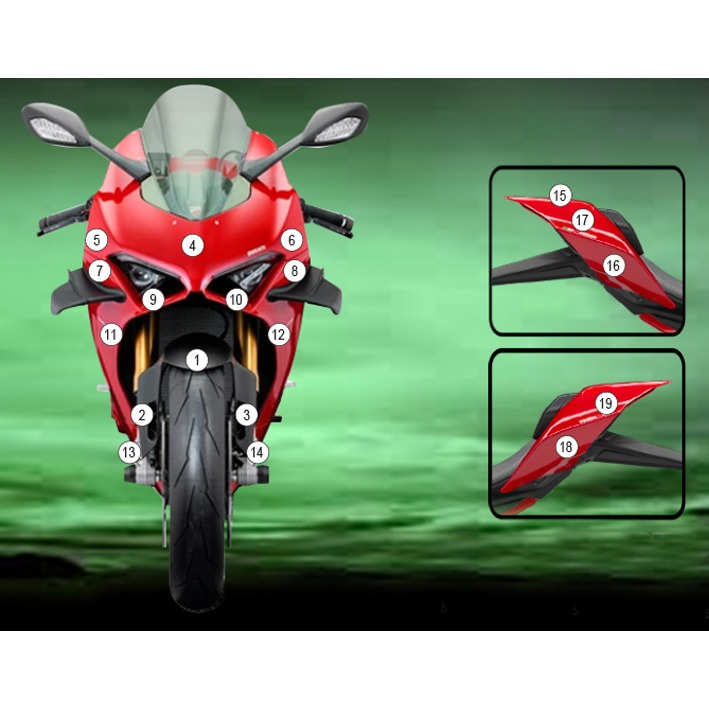 Eazi-Grip Paint Protection Film for Ducati Panigale V4, gloss or matte