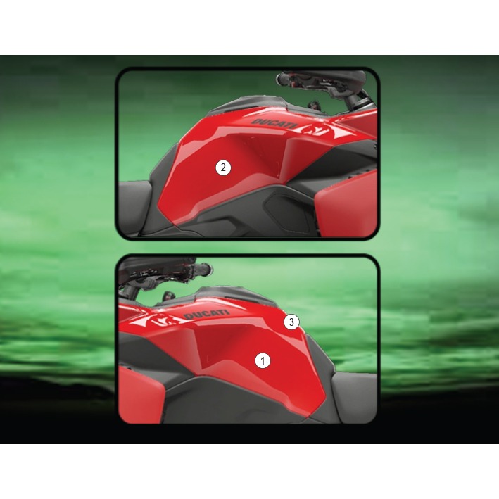 [TANKDUC006] Eazi-Grip Tank Protection Film for Ducati Multistrada V2, gloss or matte (Gloss)