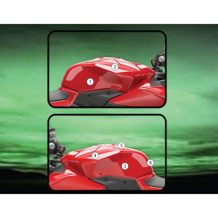 [TANKDUC008] Eazi-Grip Tank Protection Film for Ducati Panigale Streetfighter V2, gloss or matte (Gloss)