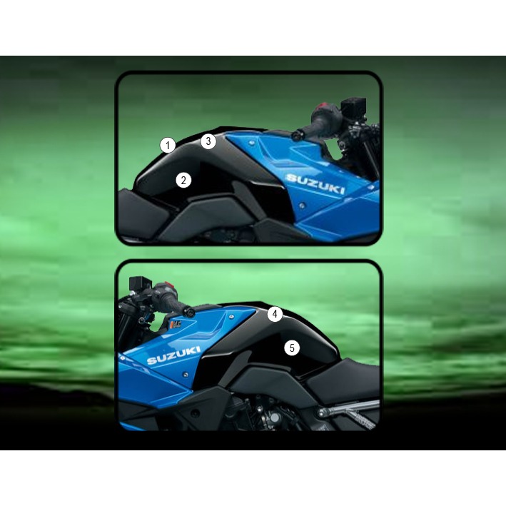 [TANKSUZ004] Eazi-Grip Tank Protection Film for Suzuki GSX-8 R S, gloss or matte (Gloss)