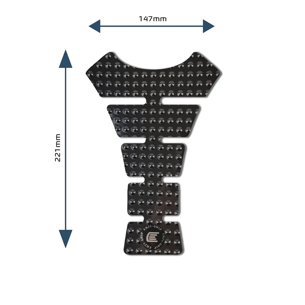 [EVOCENTREPADFBL] Eazi-Grip EVO Centre Tank Pad F 147mm x 221mm, clear or black (Black)
