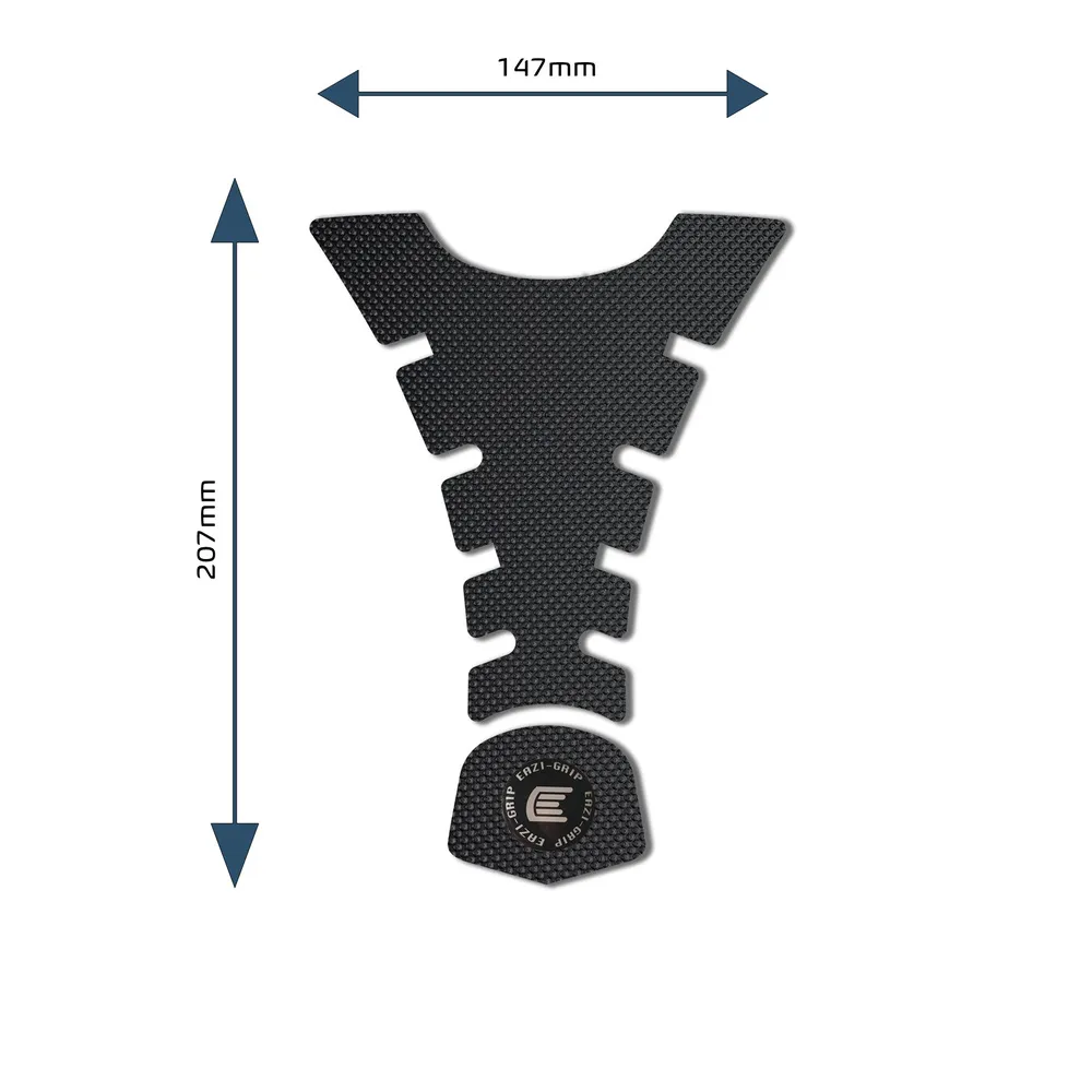 [PROCENTREPADHBL] Eazi-Grip PRO Centre Tank Pad H 147mm x 207mm, clear or black (Black)