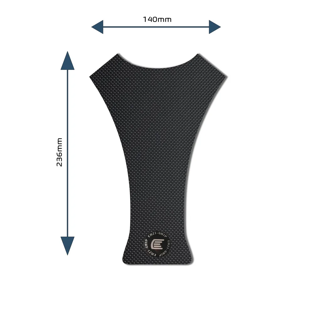 [PROCENTREPADBBL] Eazi-Grip PRO Centre Tank Pad B 140mm x 236mm, clear or black (Black)