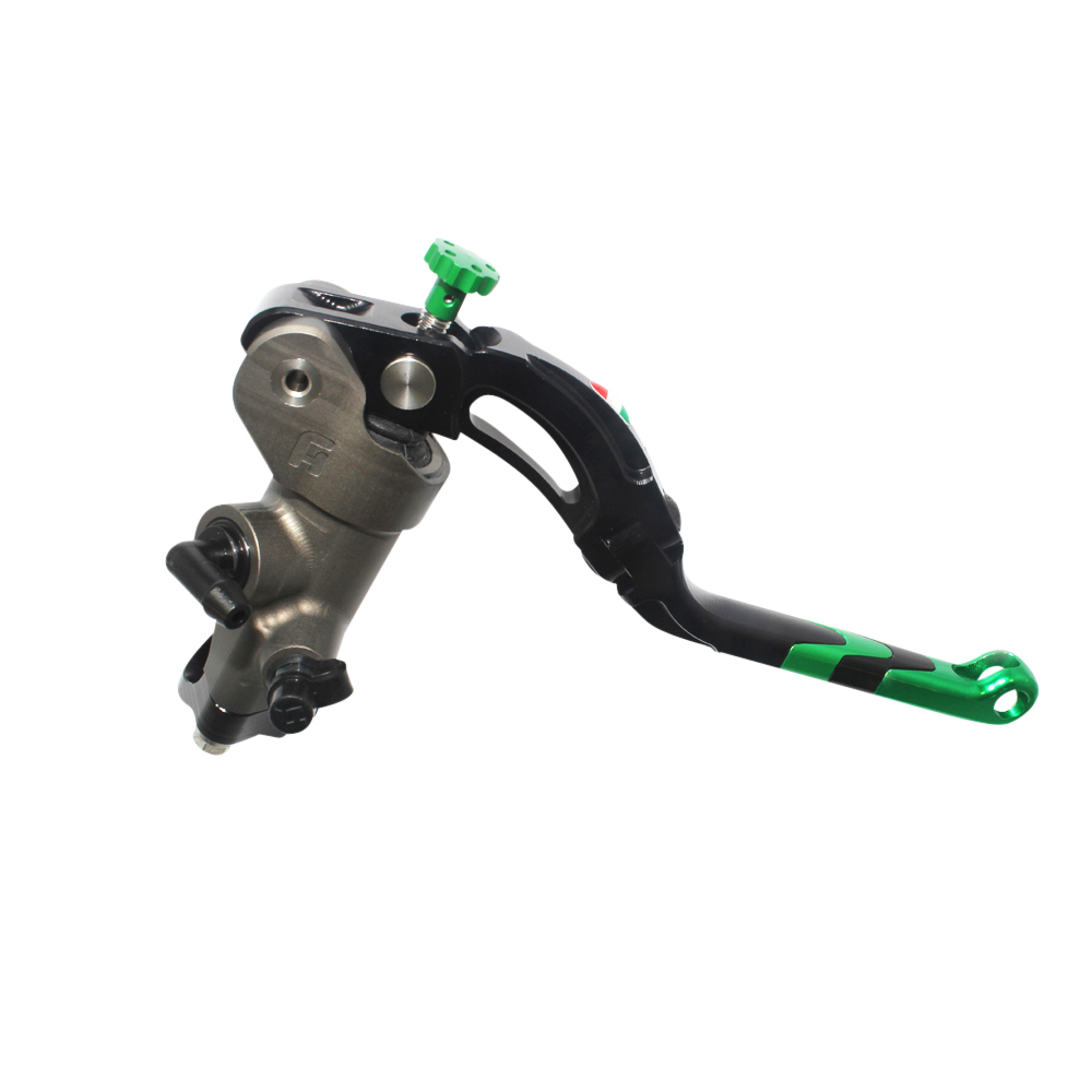 [CY002G-L-19] Accossato Brake Master Cylinder CNC 19x19 with green Revolution lever