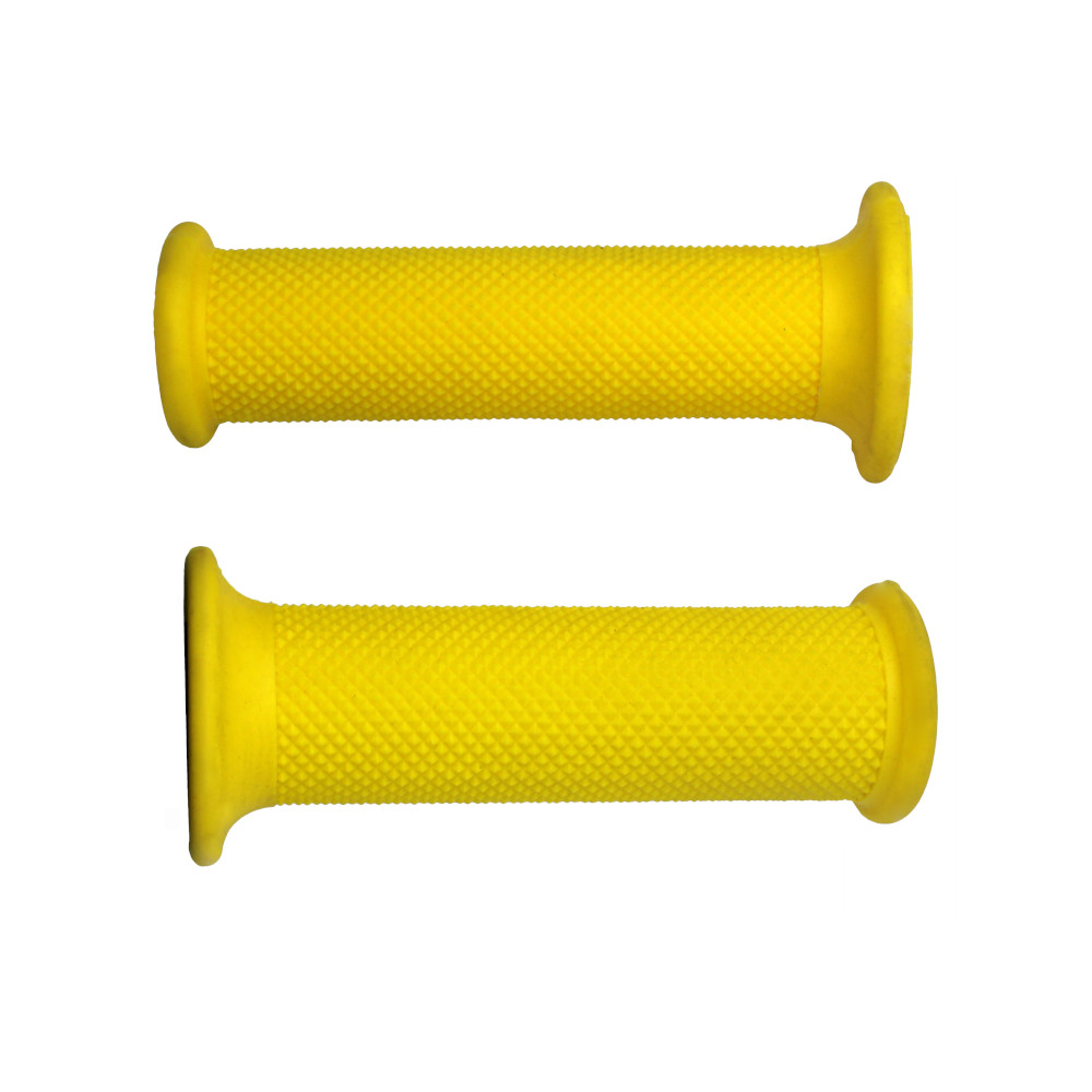 [GR001Y-NF] Accossato Pair of Medium Racing Grips closed end yellow