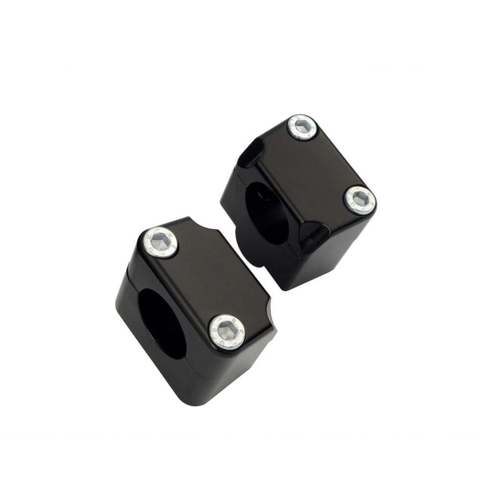 [128XN] Accossato Handlebar Adapter Kit 22-28mm with 22mm Riser black