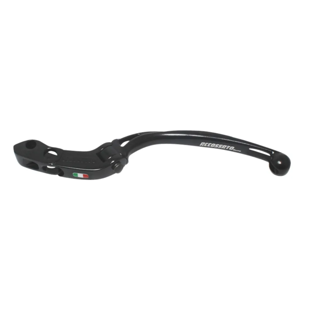 [LV006N-PRS-L-RST] Accossato Folding Clutch Lever for Accossato and Brembo master cylinders, long black PRS 15-16-17mm with eyelet